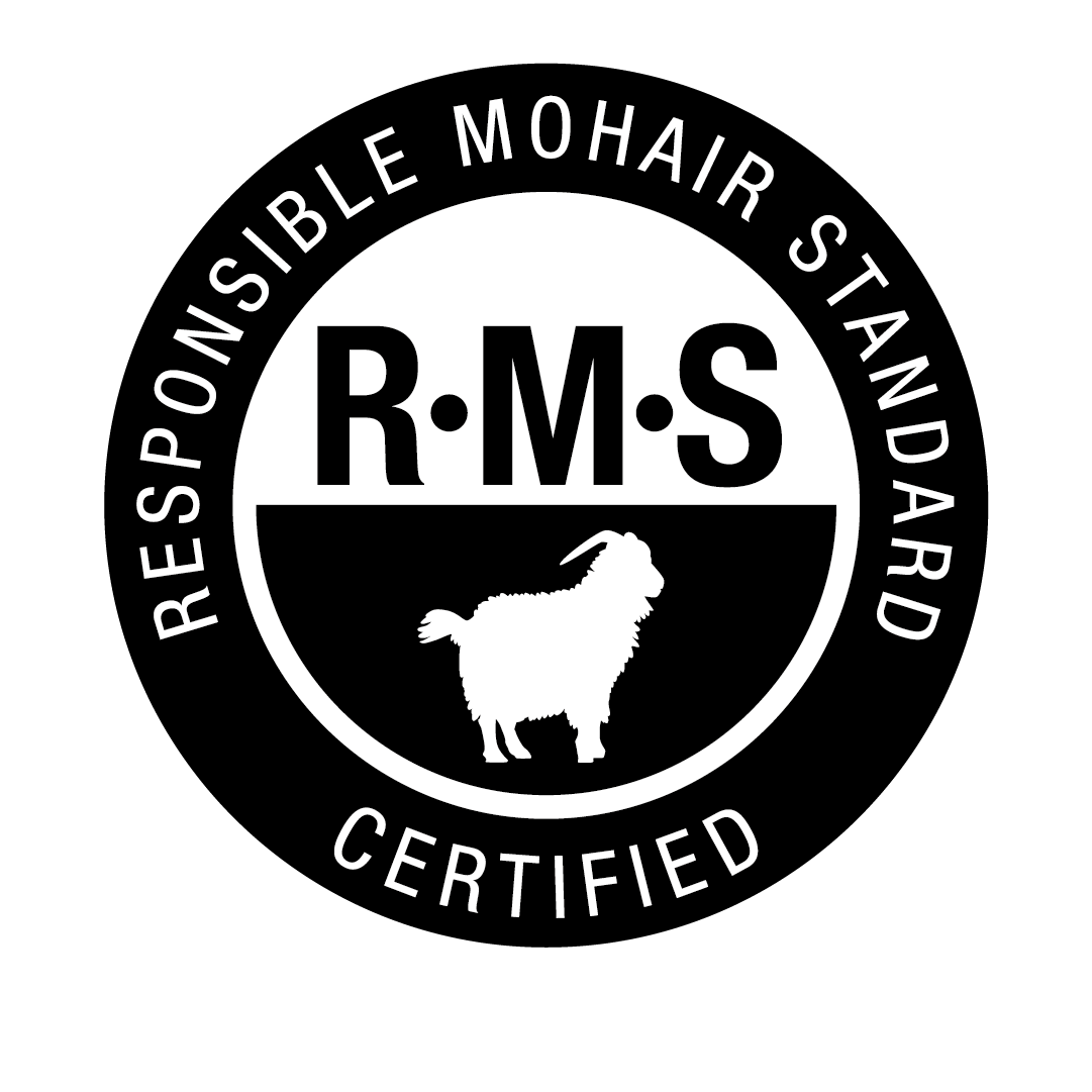 100 % RMS mohair, certified by Control Union Cert 881601 Logo