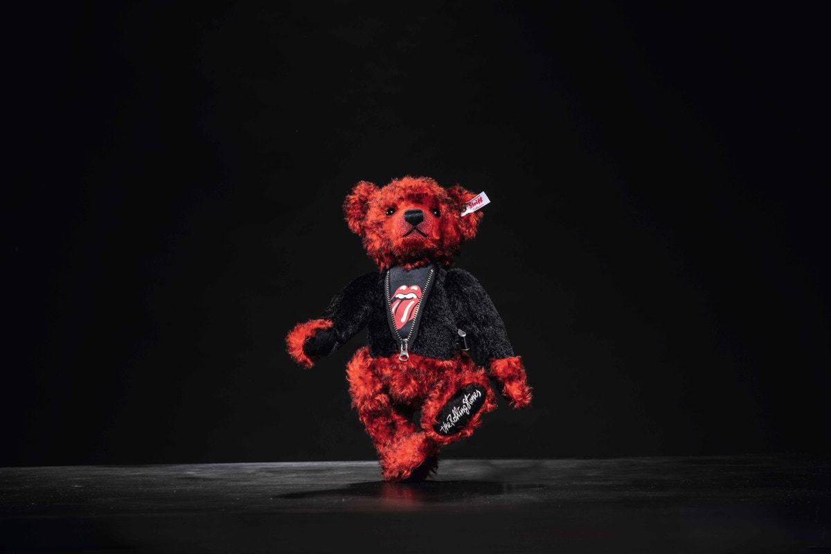 Steiff Rocks! Rolling Stones Limited Edition Teddy Bear, 14 in, black ...