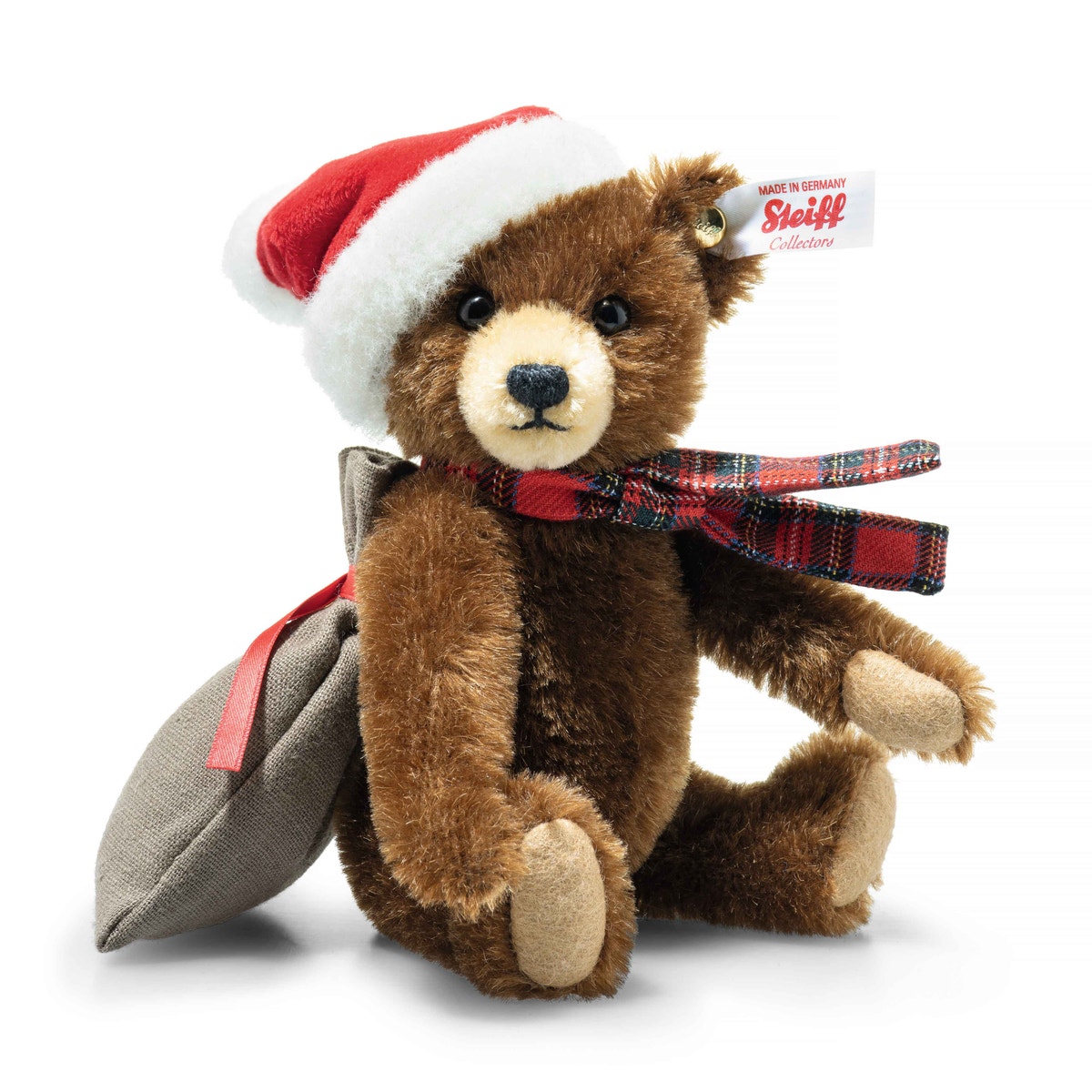 Santa Claus Teddy Bear 2023 Limited Edition, 7 in, brown