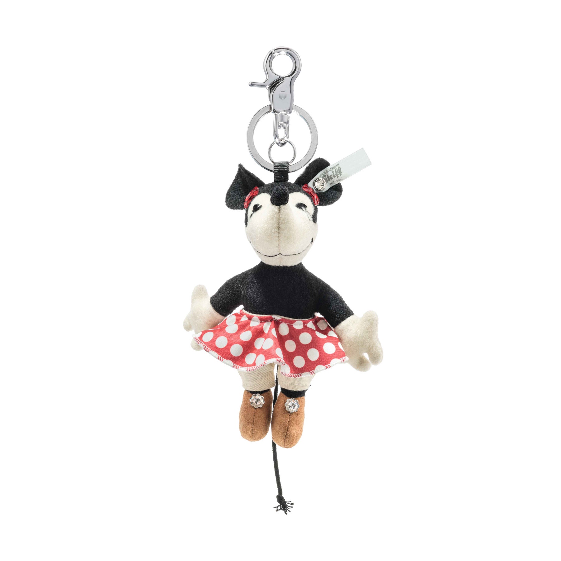 Minnie Swarovski® Keyring, 5 in, multicoloured 