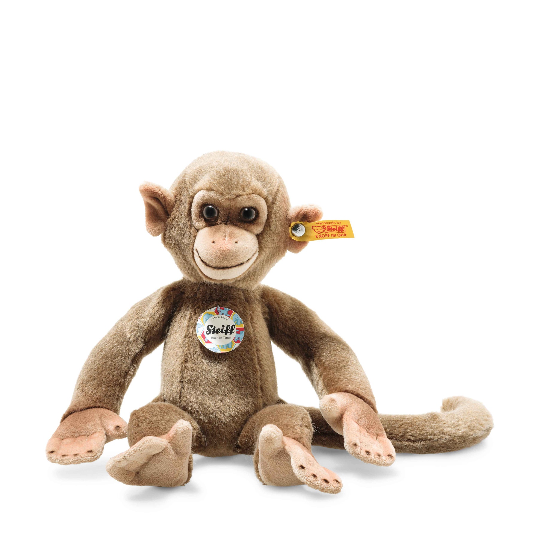 冬の感謝セール in Back Time Steiff.com - brown light cm, 27 monkey, Aeffie シュタイフ社