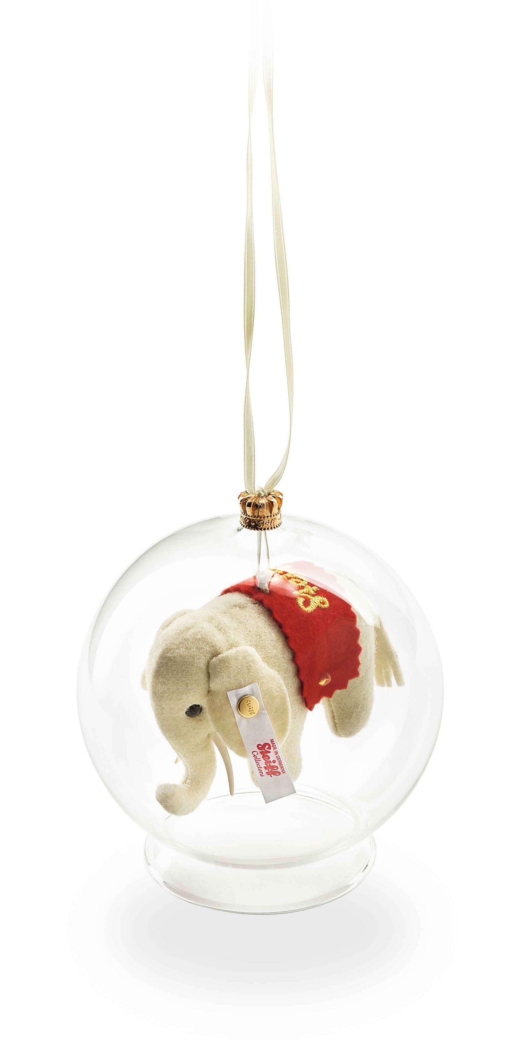 Felt elephant ornament