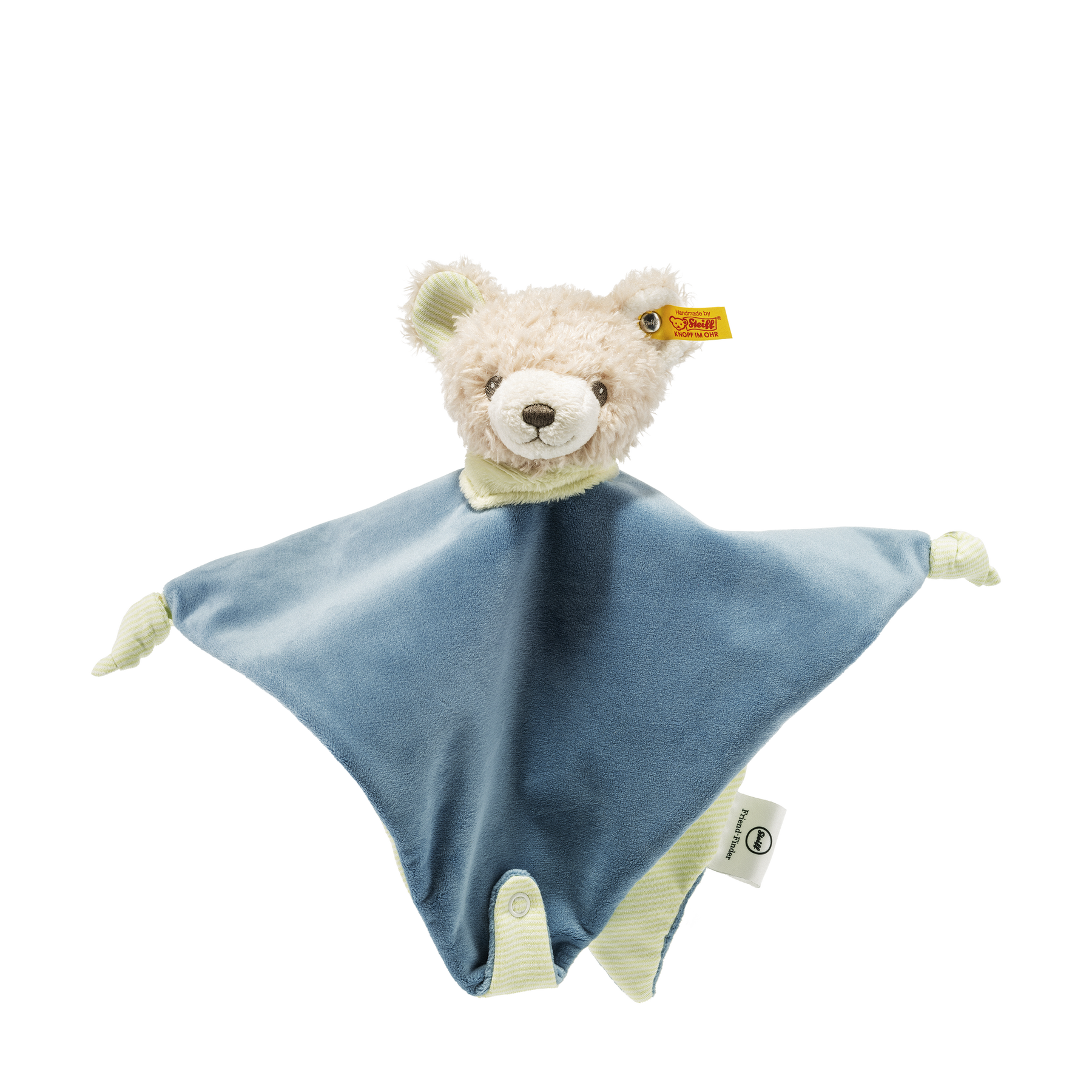 Friend-Finder Teddy bear comforter with rustling foil
