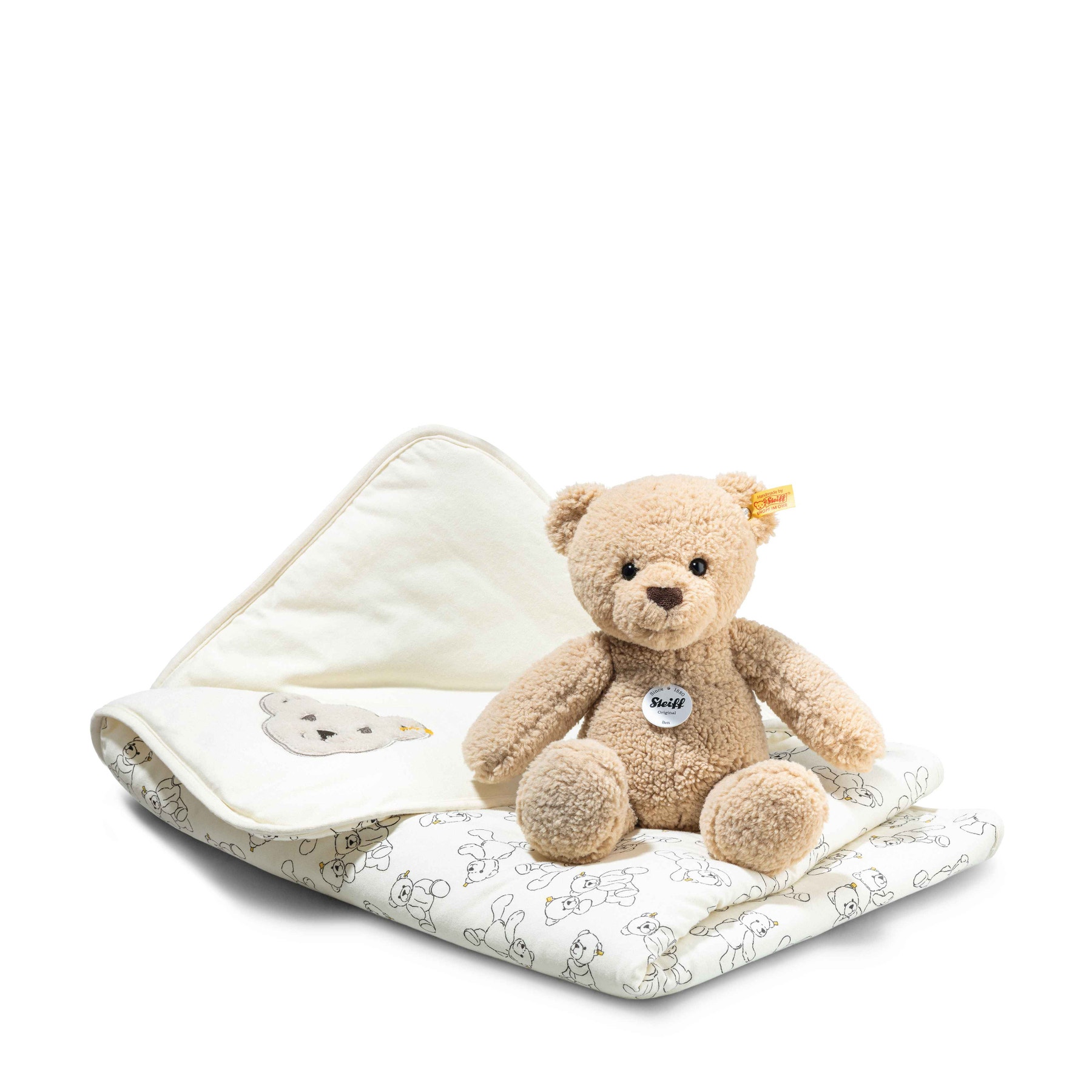 Ben Teddy bear with blanket gift set