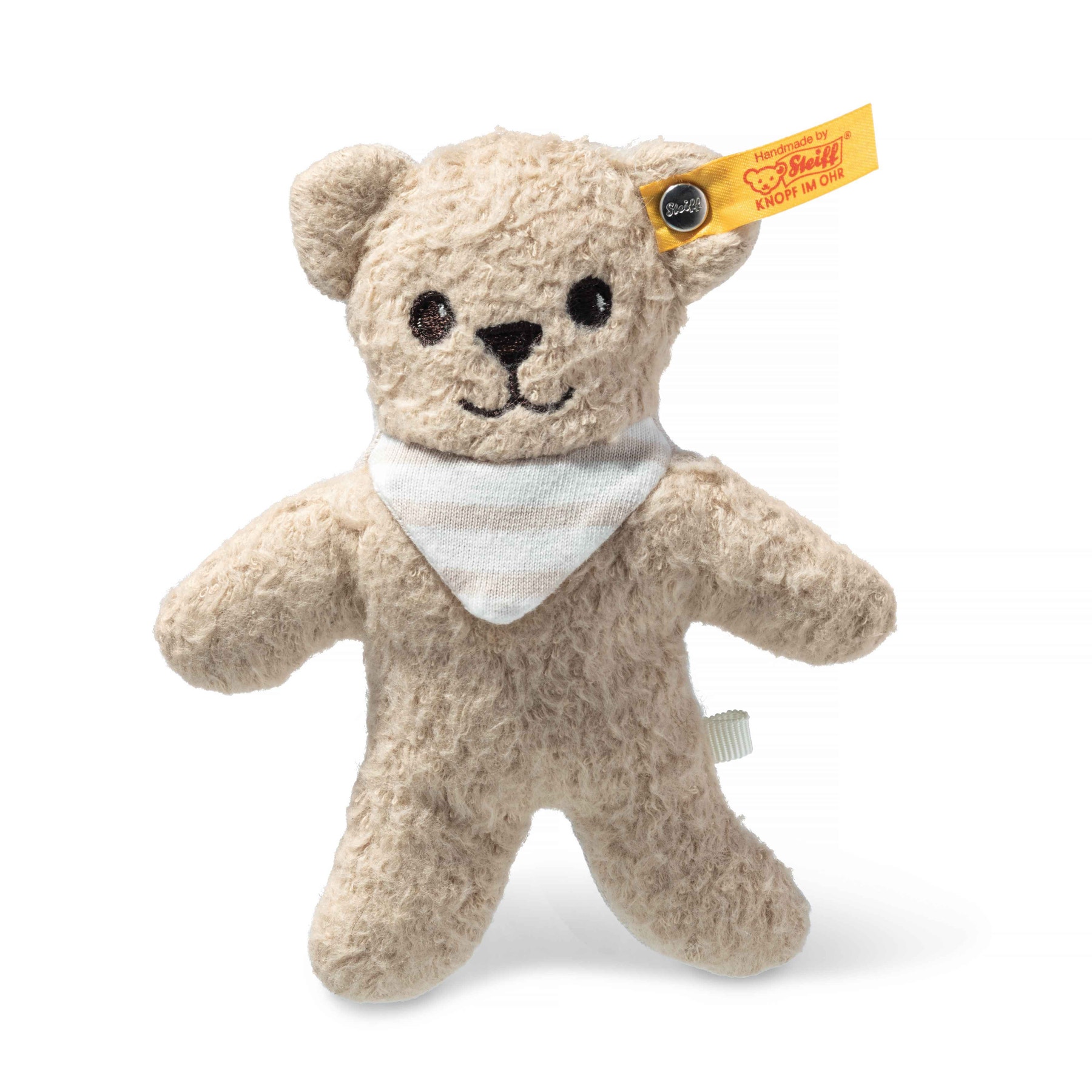 GOTS Noah Teddy bear with rustling foil and rattle