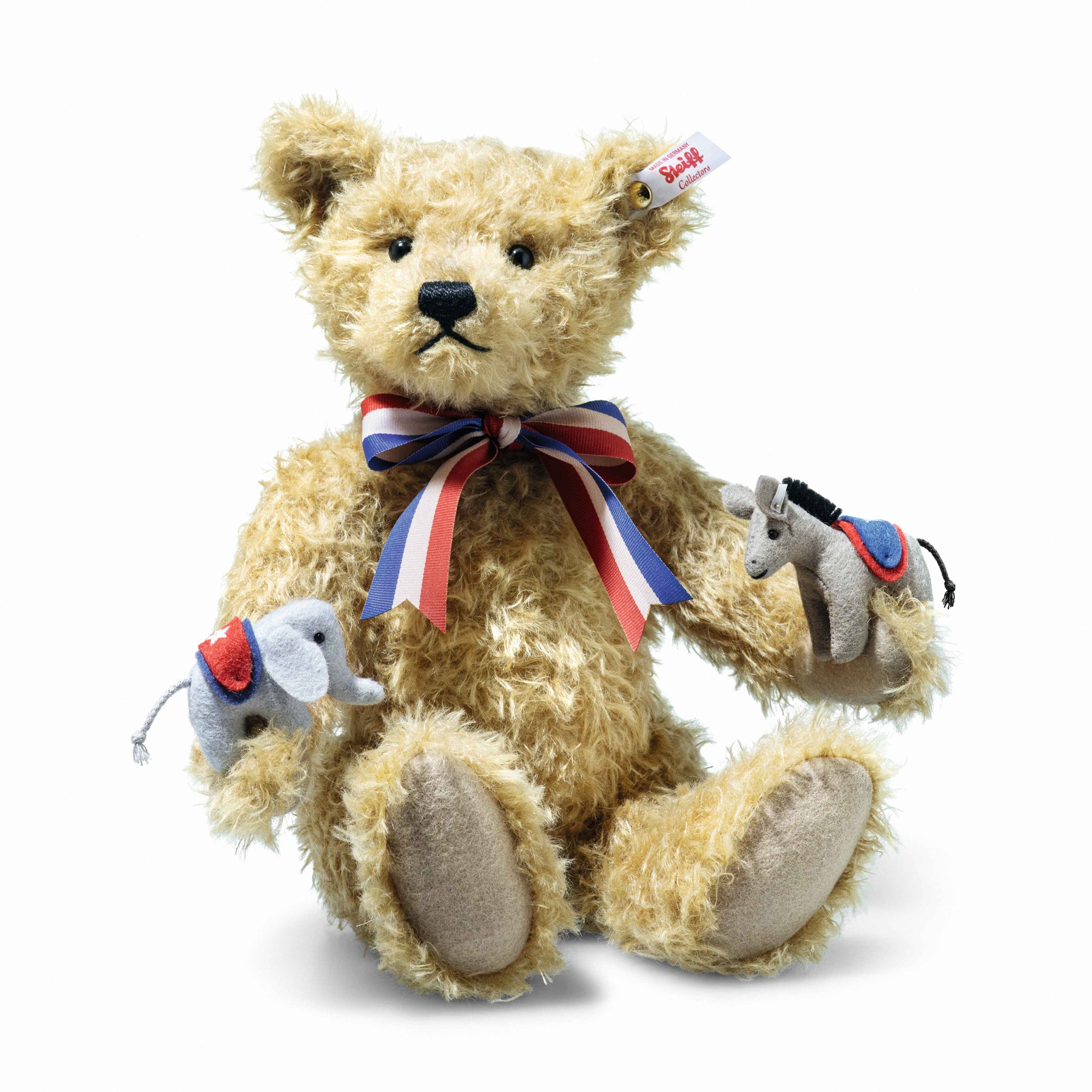 Great American “Unity” Teddy Bear with Elephant and Donkey