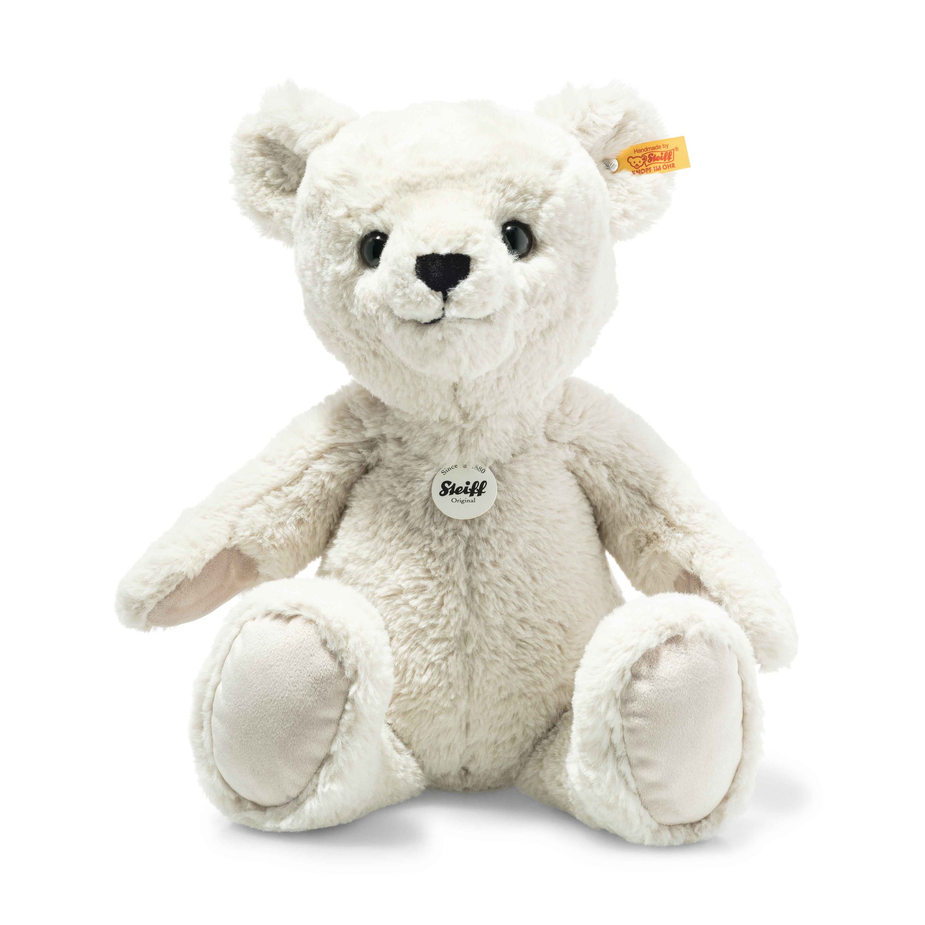 Heavenly Hugs Benno Teddy Bear, 17 in, light grey - Steiff.com