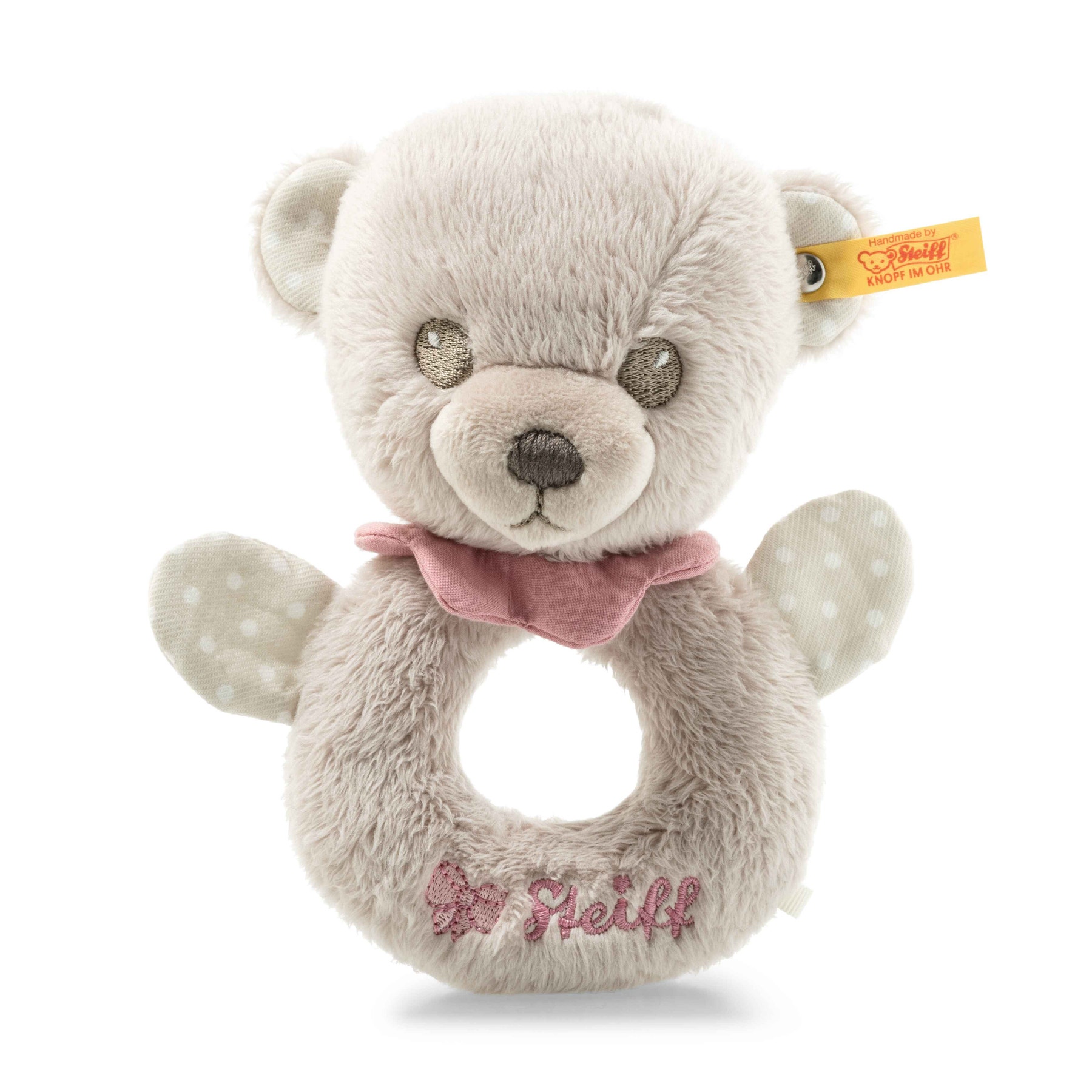 Hello Baby Lea Teddy bear grip toy with rattle in gift box