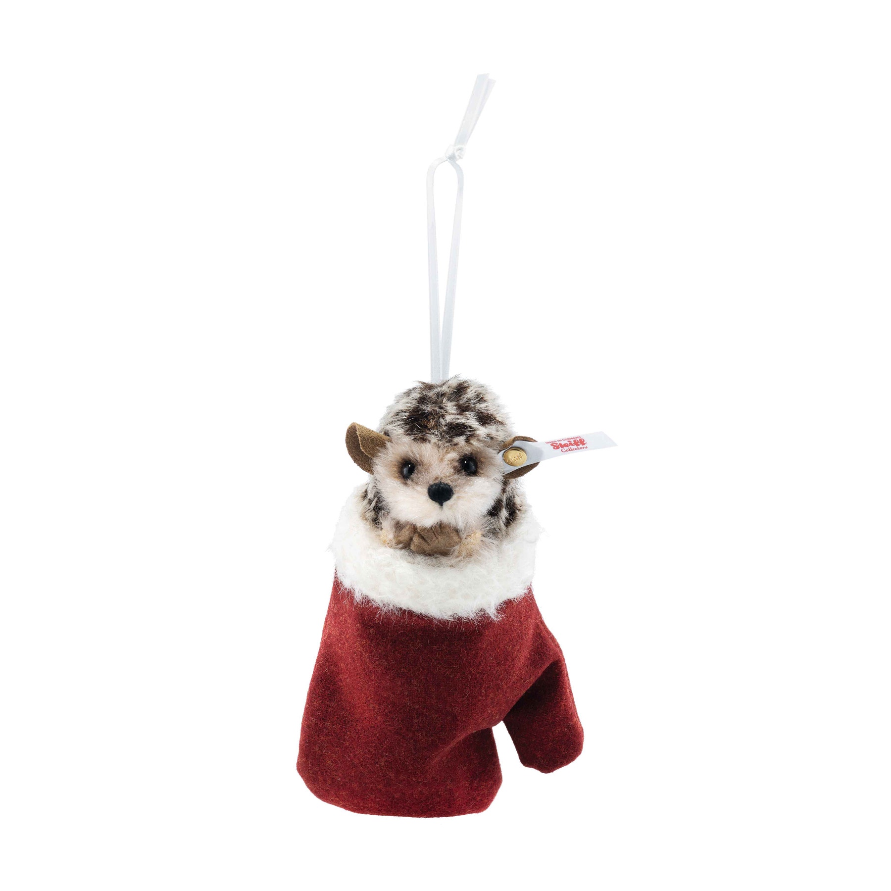 Hedgehog in a mitten ornament