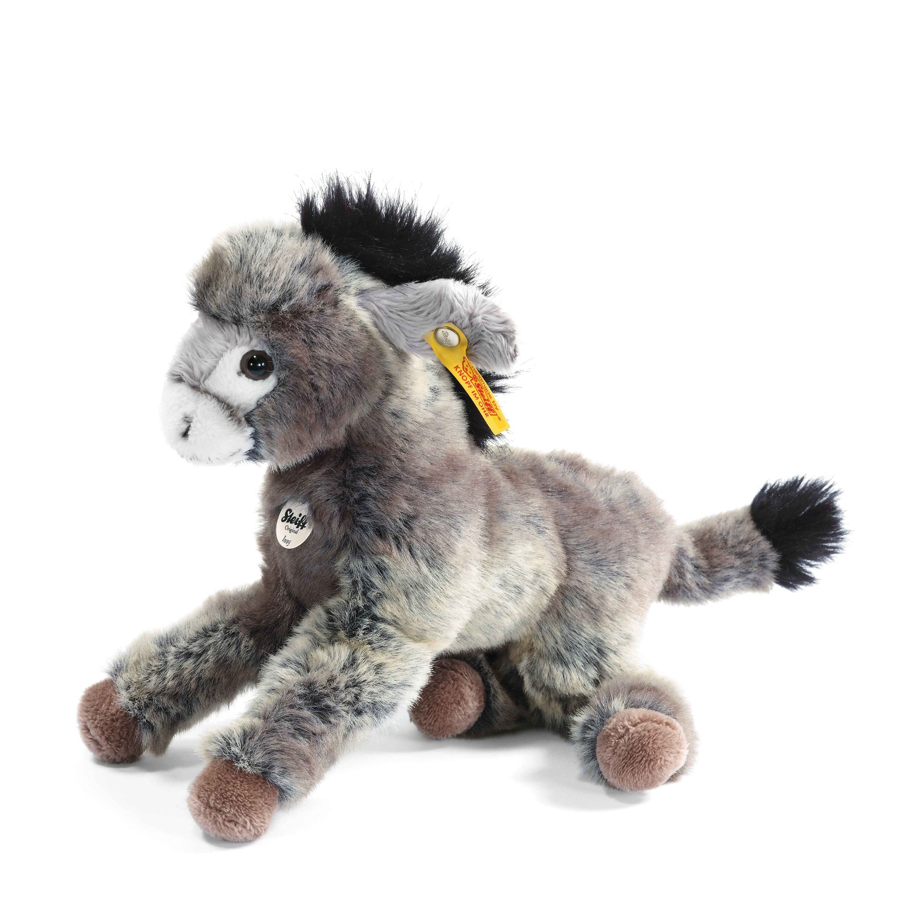 Little Friend Issy Donkey, 9 in, light grey - Steiff.com