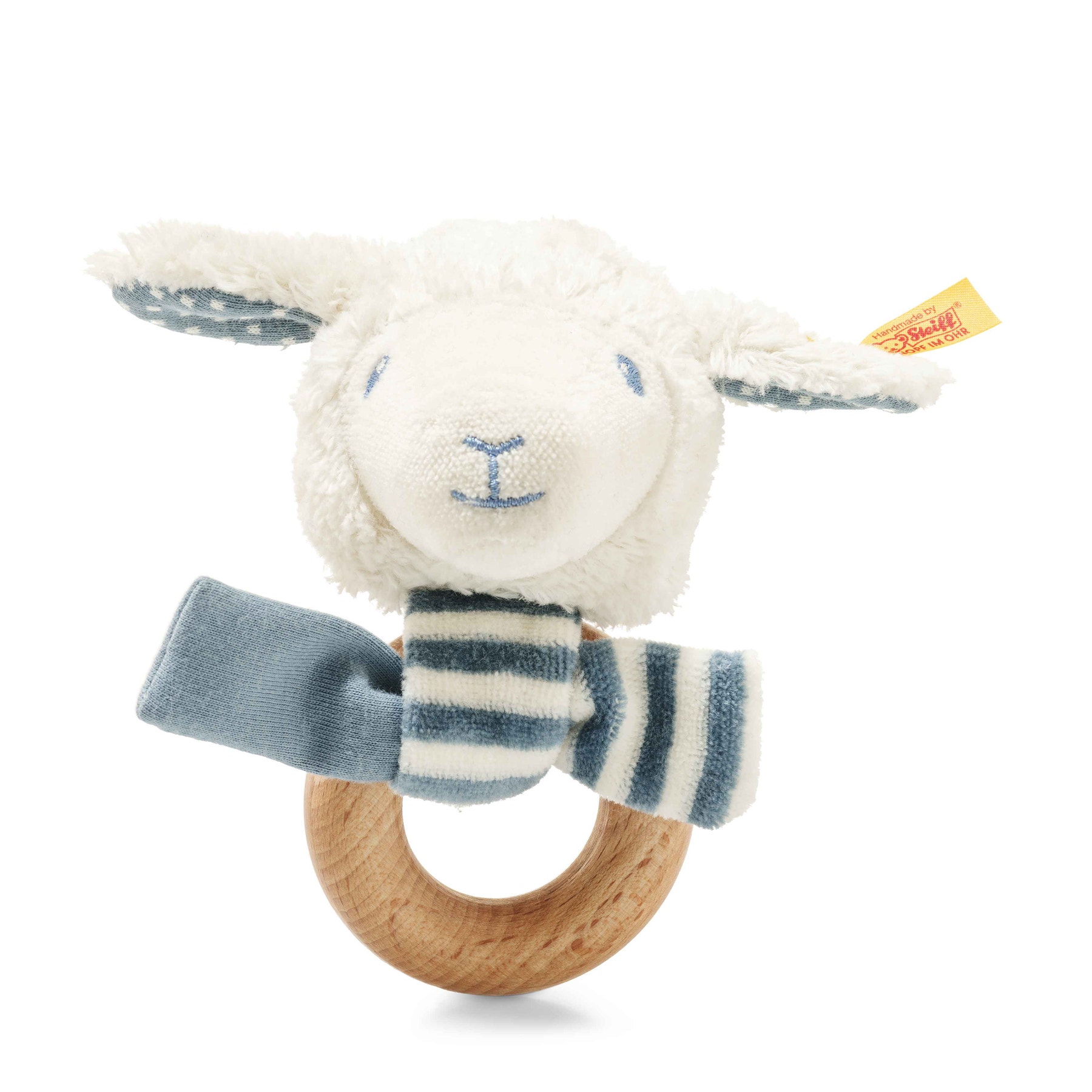 Leno lambgrip toy with rattle