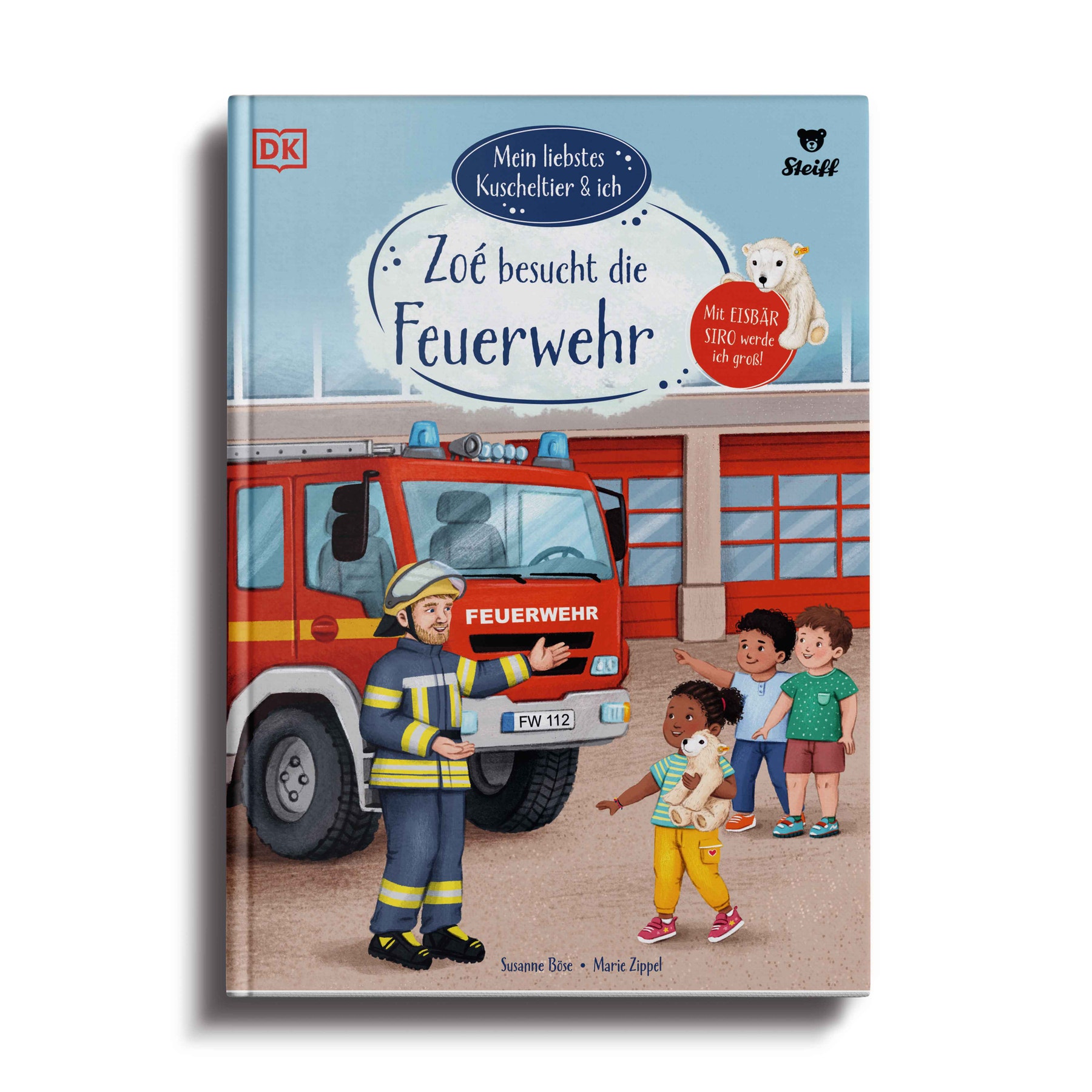 My favourite cuddly toy and me: Zoé visits the fire station reading book