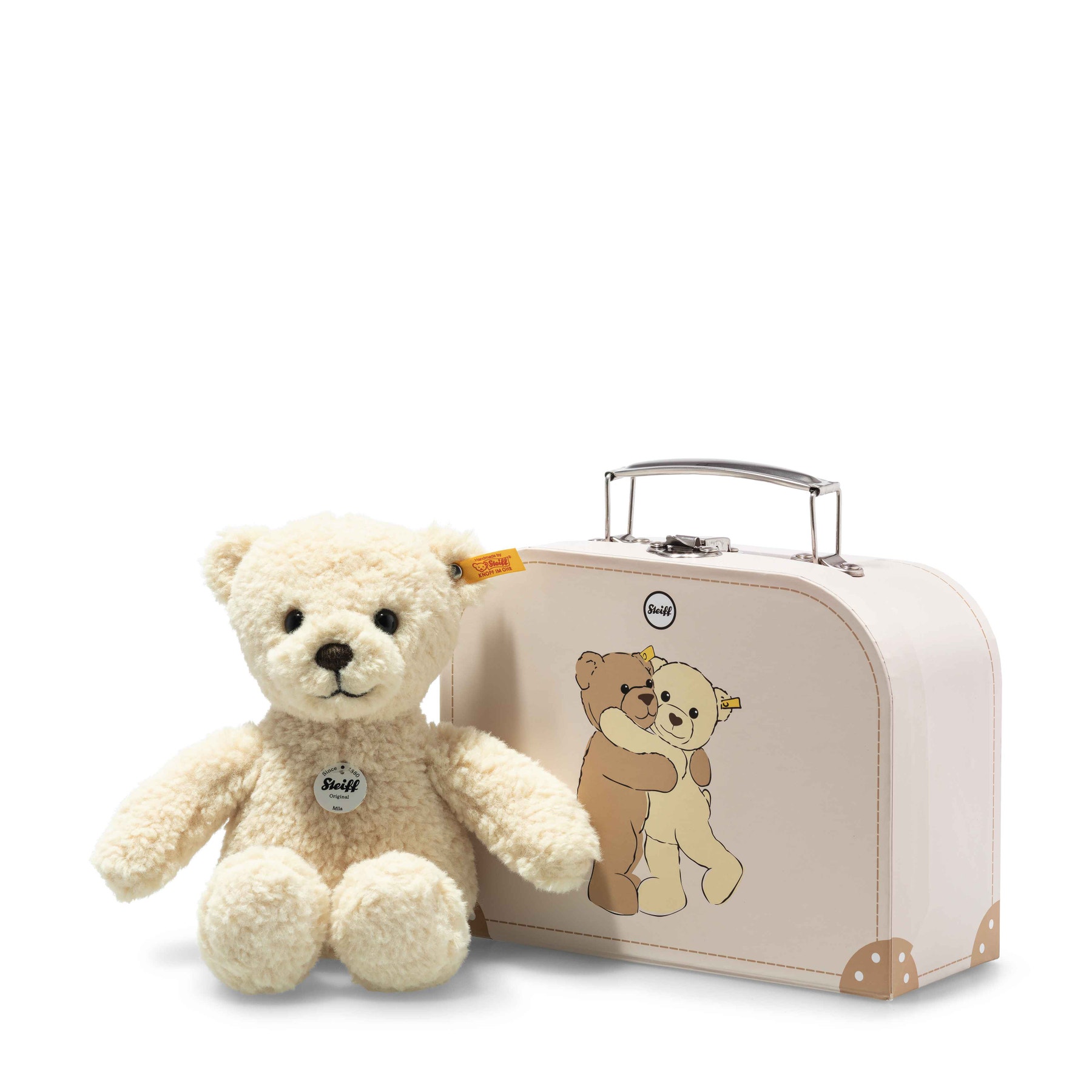 Mila Teddy bear in suitcase