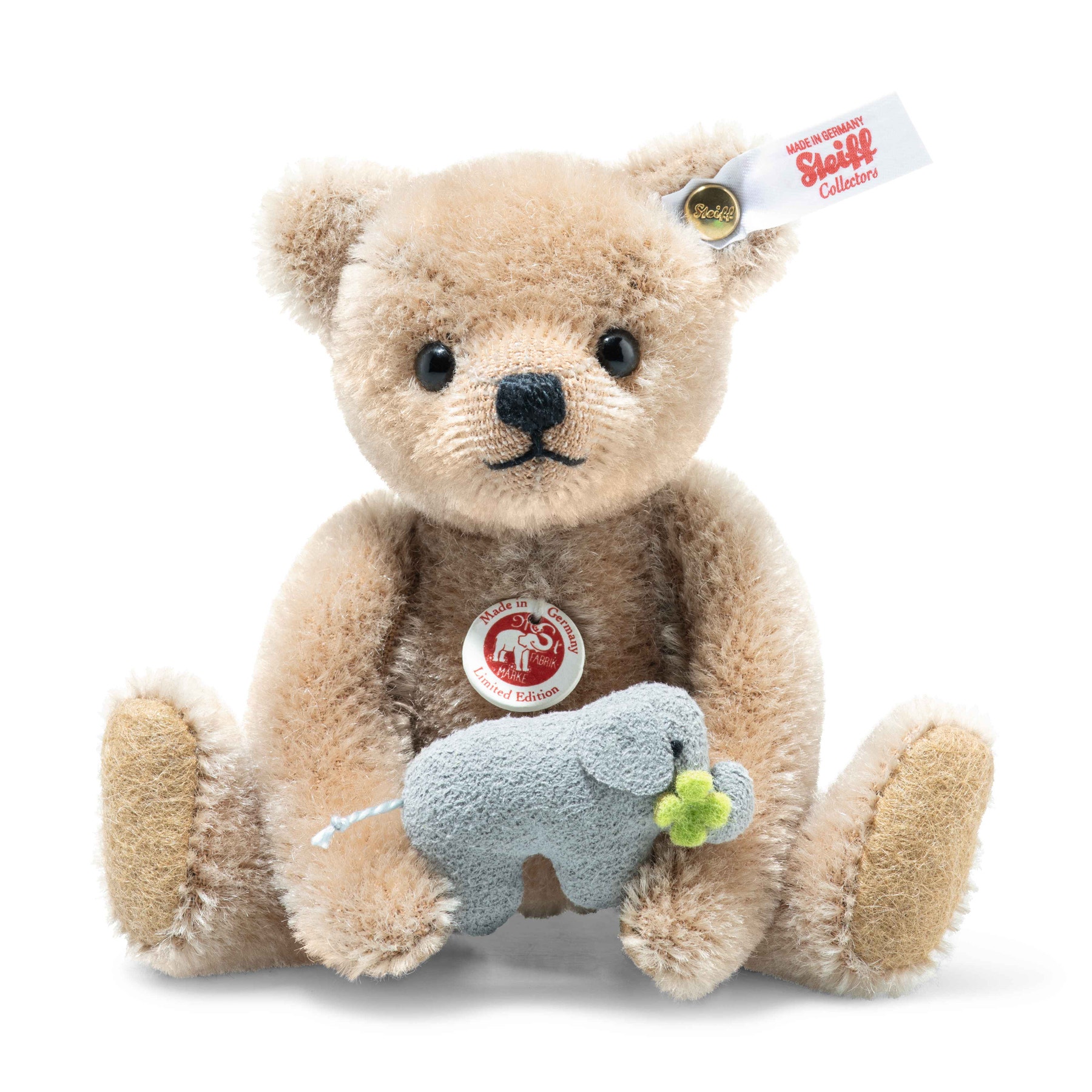 Online Exclusive Savannah Teddy Bear with Elephant “Good Luck” Charm