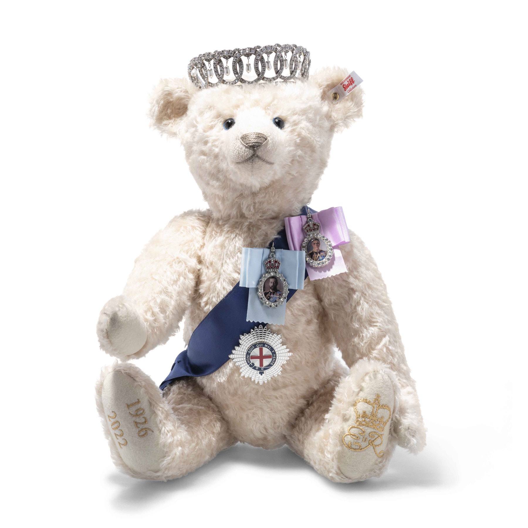 Steiff Exhibition Bear ホワイト値下げ中 White Steiff Teddy Bear With US Zone Tag 11 Inches Tall