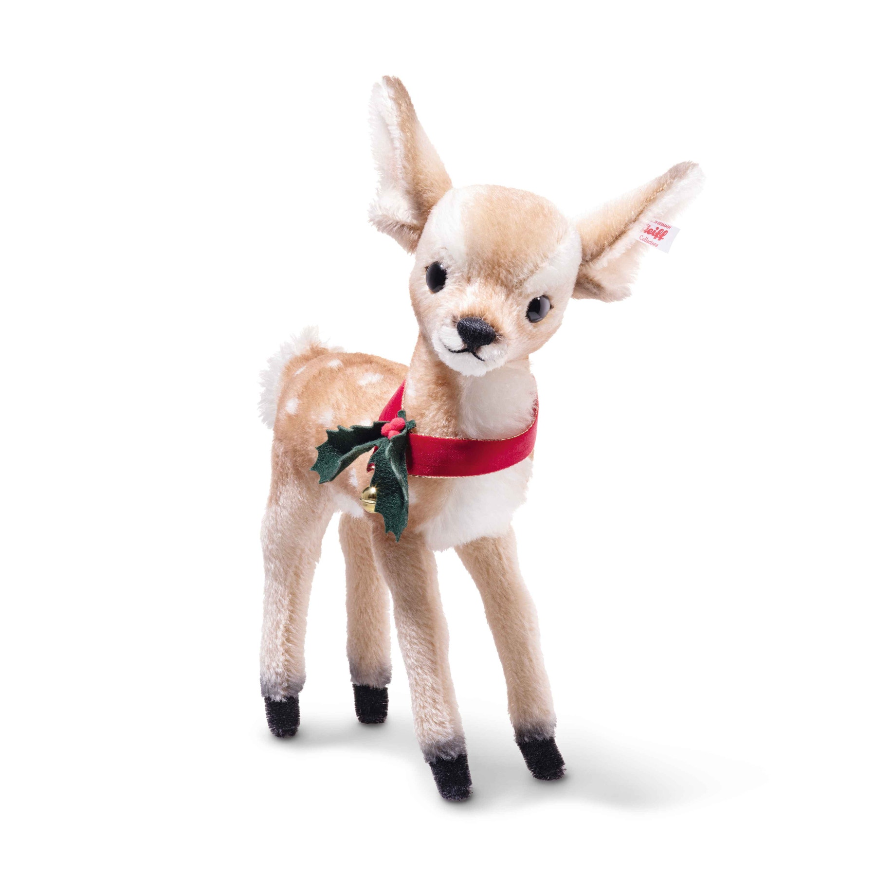 Rieke the Christmas Fawn with Holly Berries