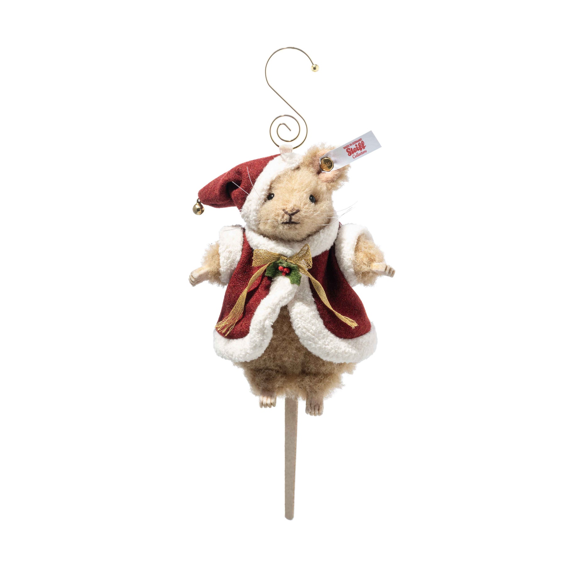Santa mouse ornament