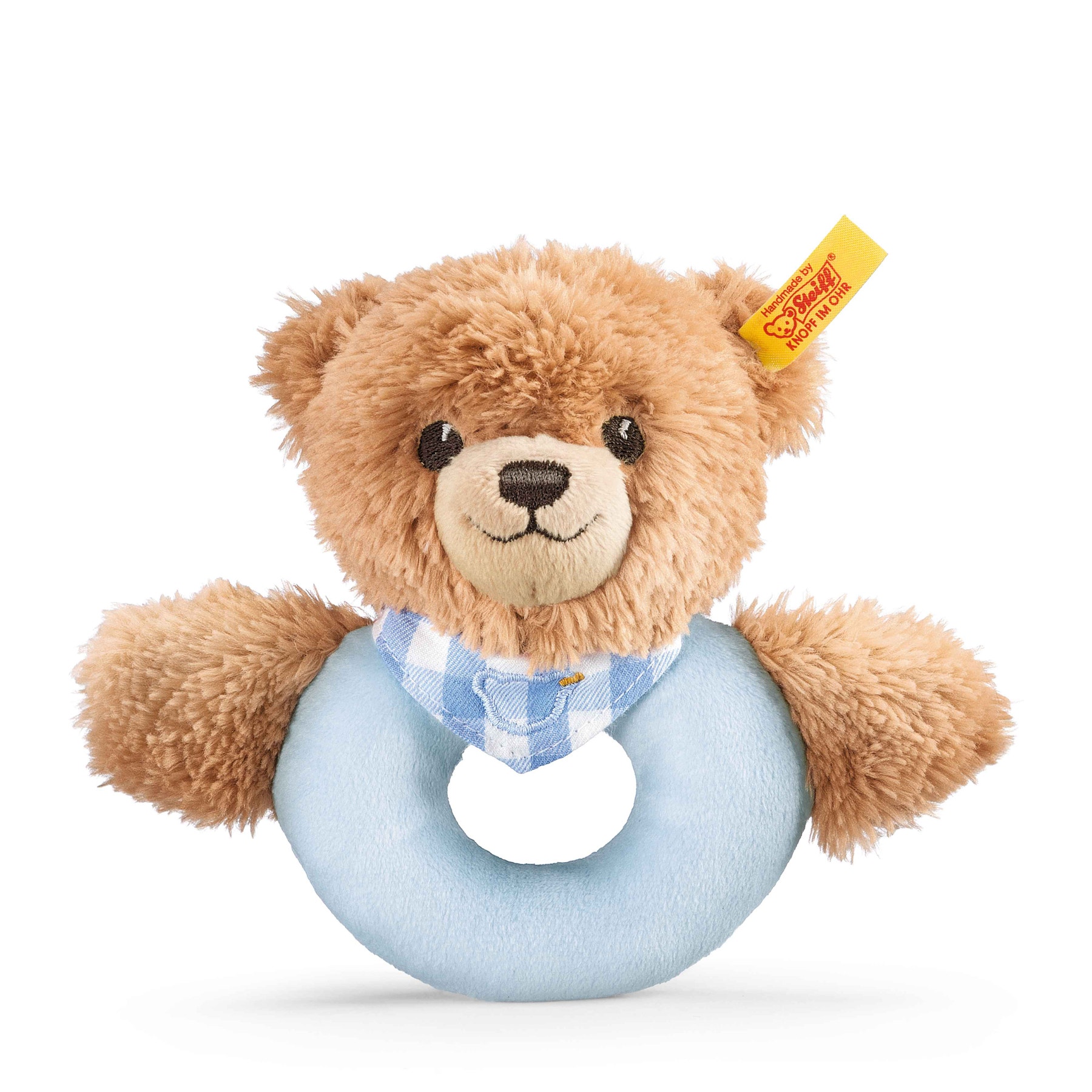 Sleep well bear grip toy with rattle