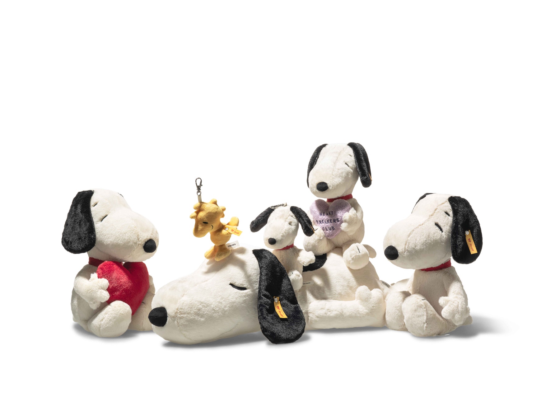 Steiff スヌーピー Snoopy Heartbreakers Club, 22 cm, white - Steiff.com