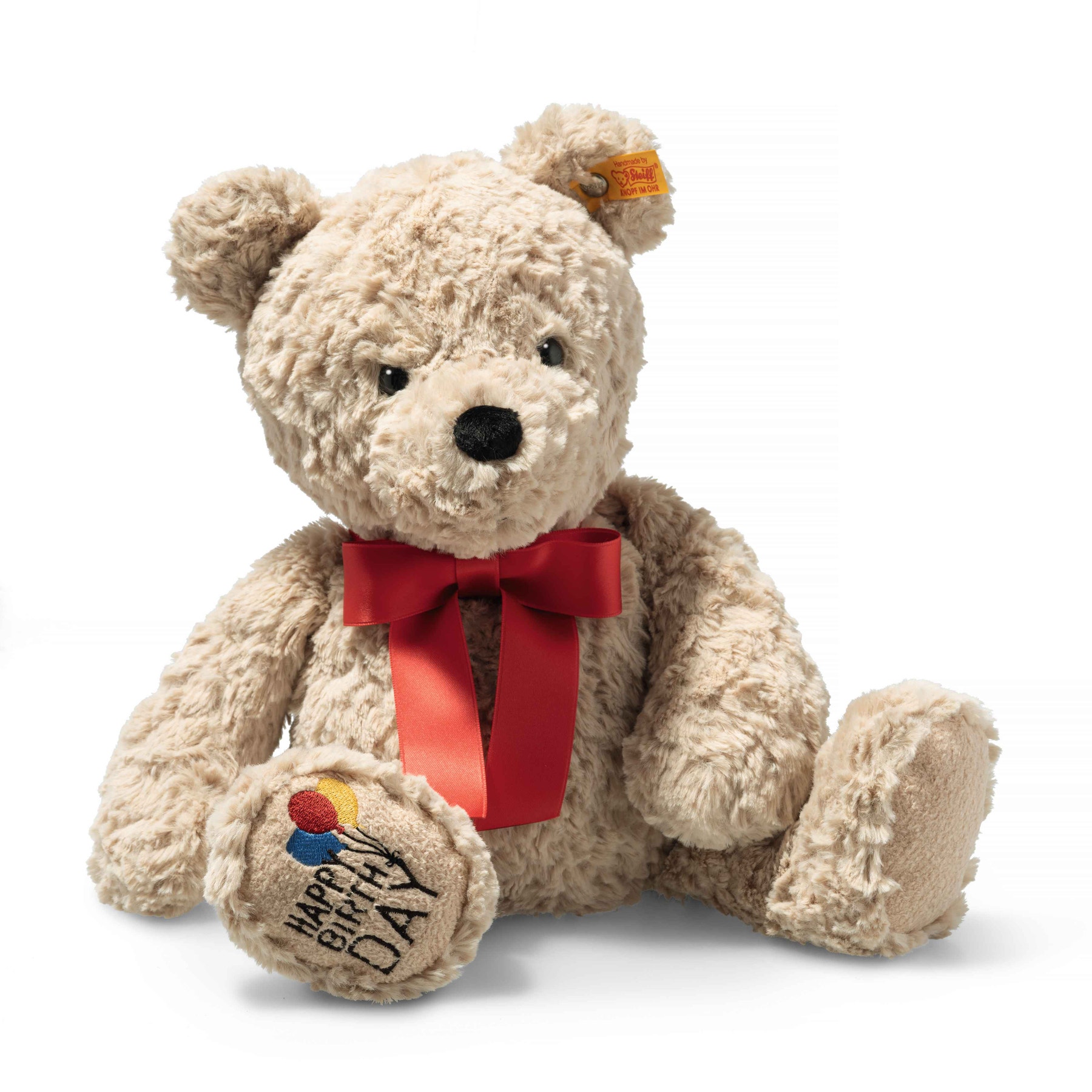 Jimmy “Happy Birthday” Teddy Bear with Bow