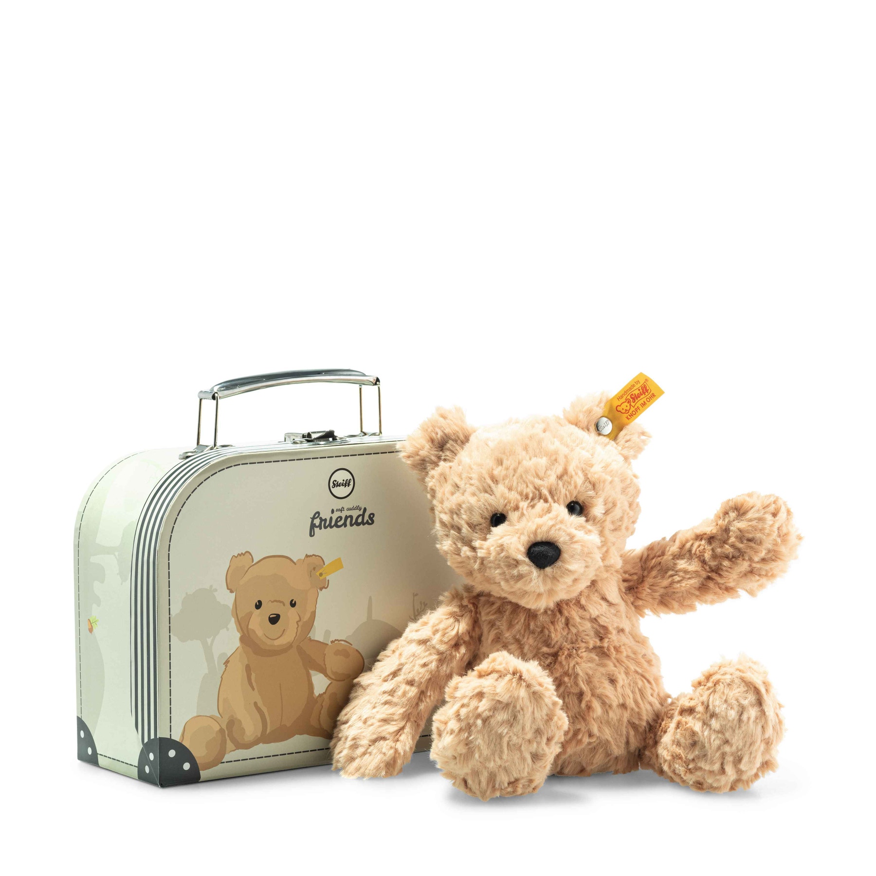Soft Cuddly Friends Jimmy Teddy bear in suitcase