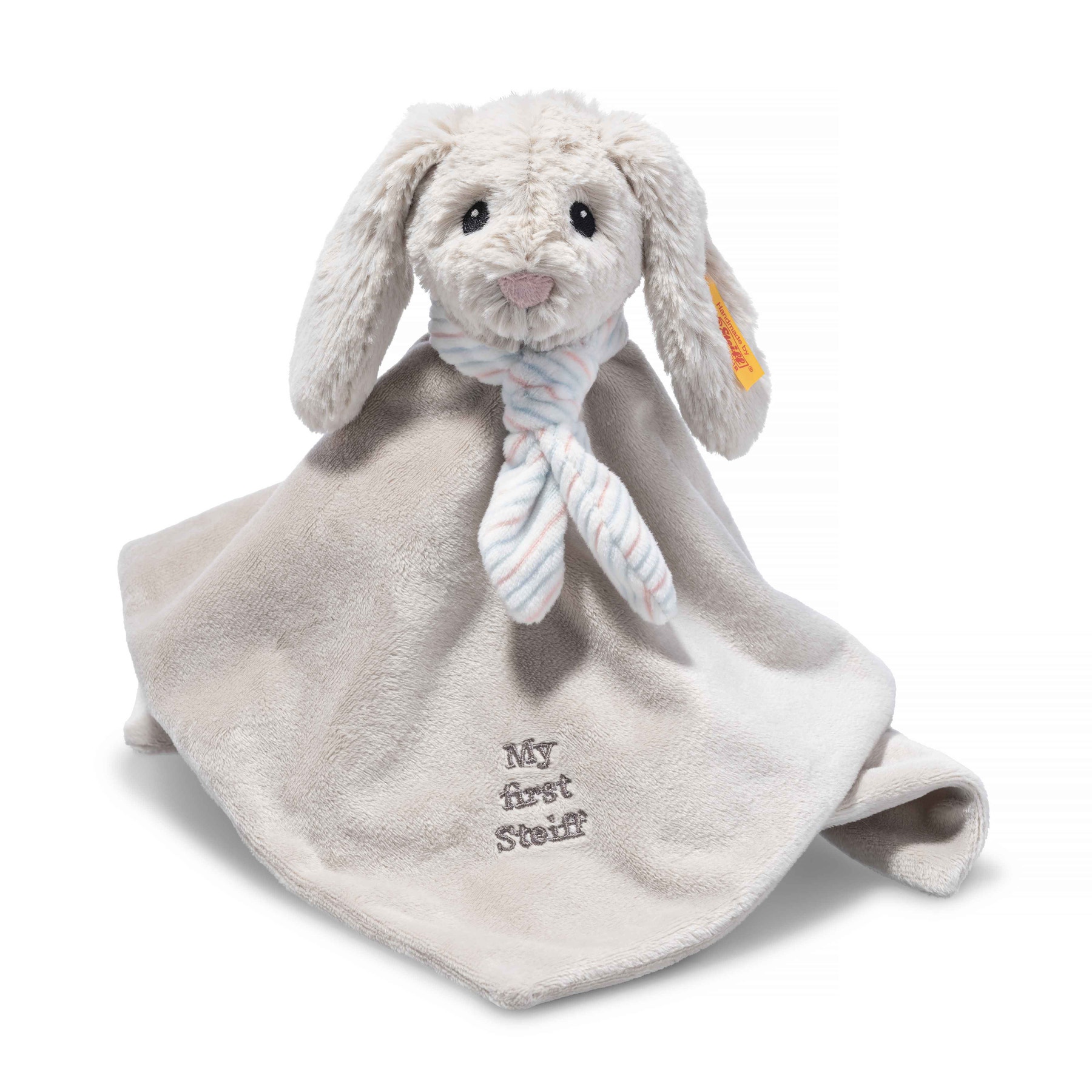 My first Steiff Hoppie rabbit comforter