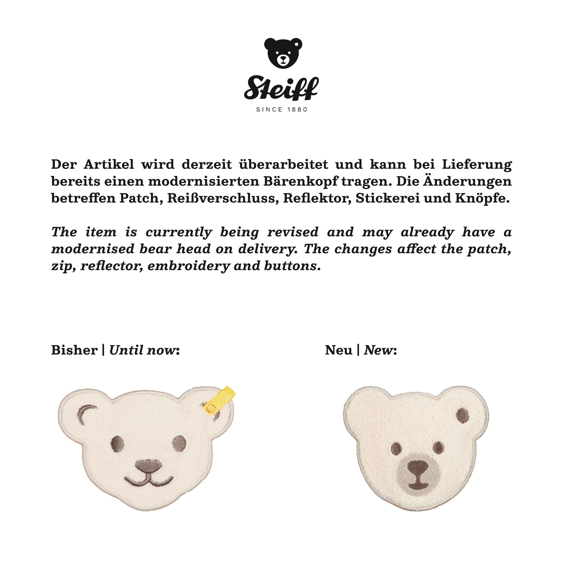 Steiff Baby Strampler Langarm Ohne Fuß | Blümchen Design Mit Teddy Motiv | Weicher Jersey Einteiler