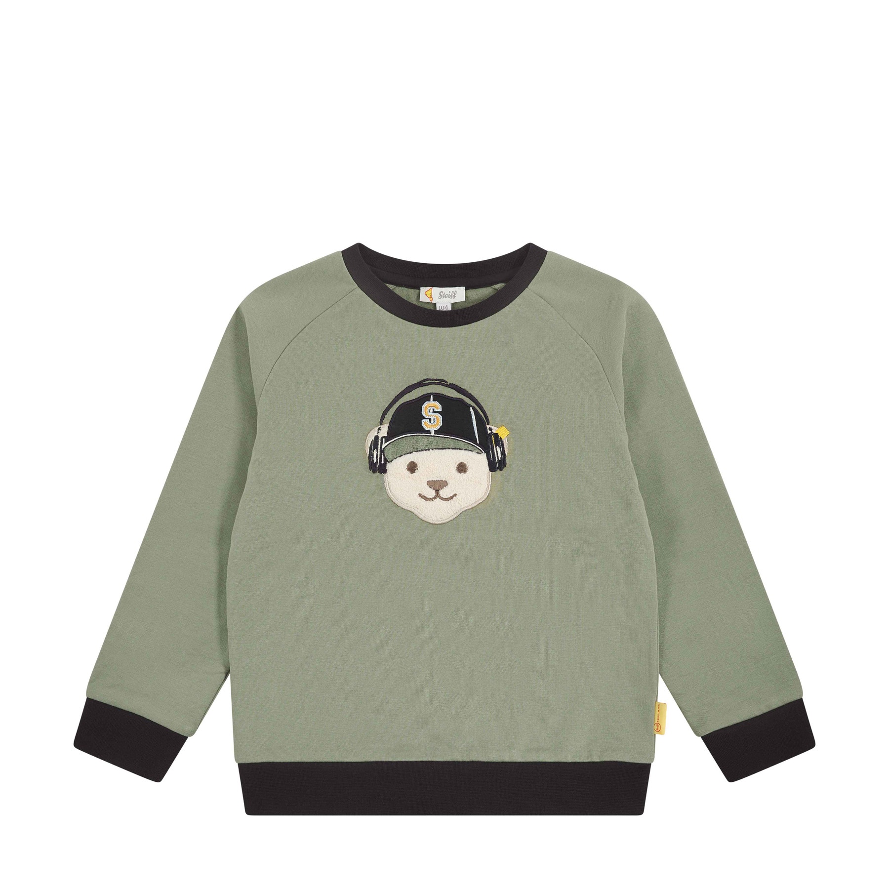 Sweatshirt dark green for Boys Steiff