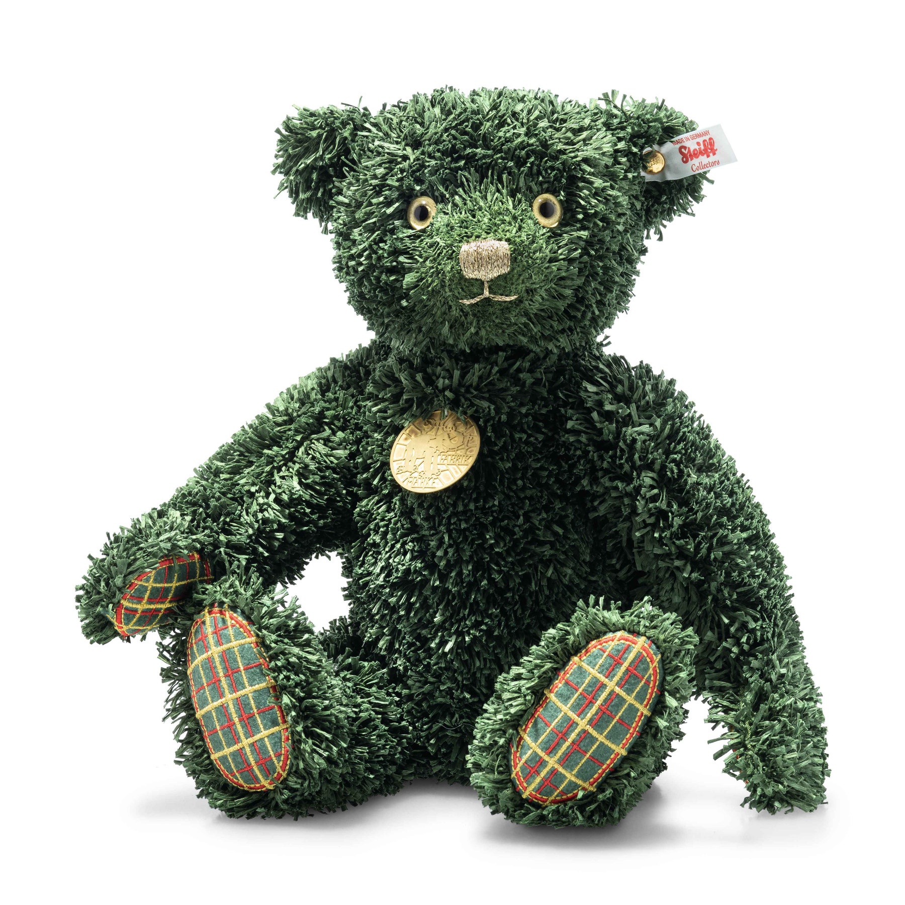 Teddies for tomorrow Green Christmas Teddy bear