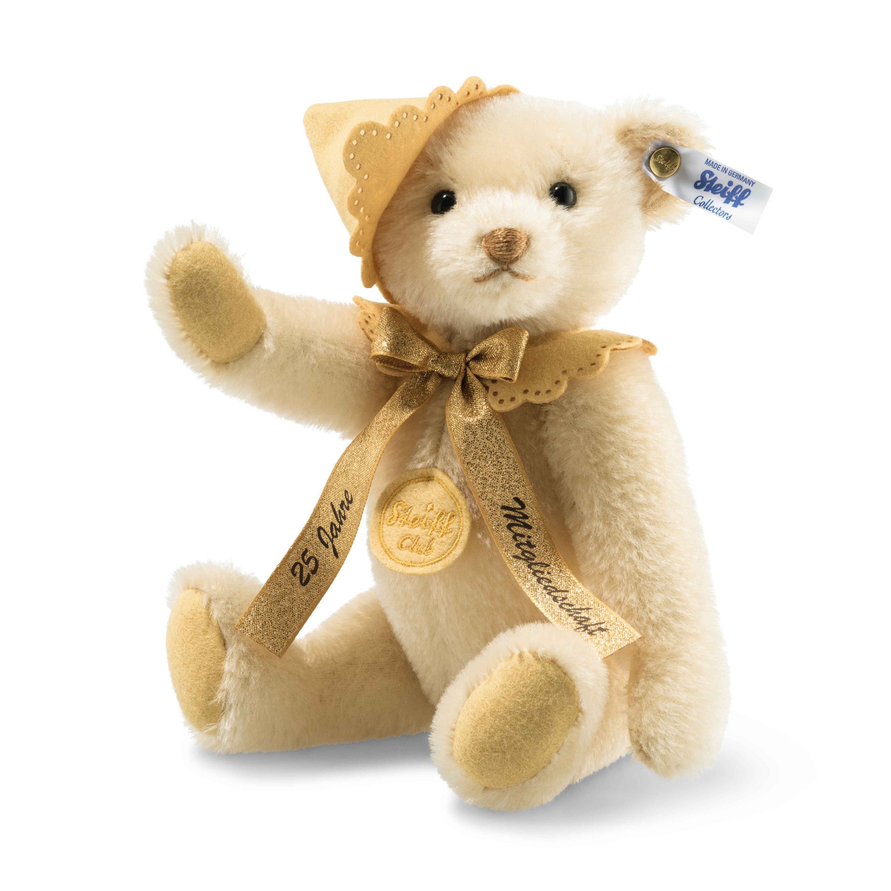 Loyalty Teddy Bear 25 Year Club Membership 9 in beige Steiff
