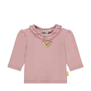 68-86 H/W 2019-20 NEU! STEIFF® Baby Mädchen Langarmshirt Shirt Bär Lila Gr 