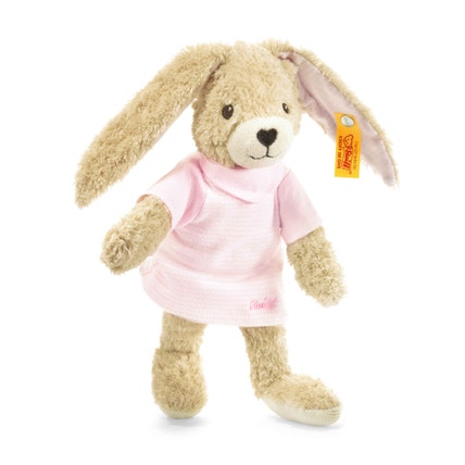Hoppel Hase Schmusetuch, 28 cm, rosa - Steiff.com