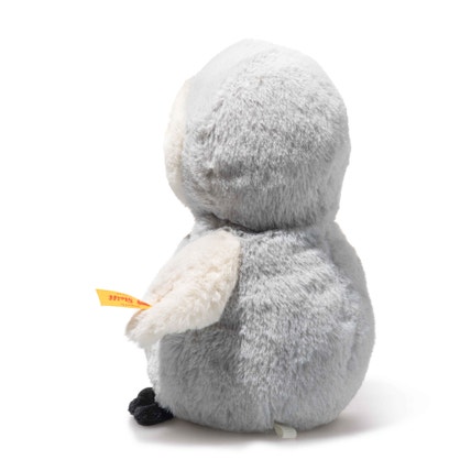 Lio penguin with rattle, 14 cm, light grey - Steiff.com