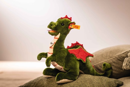 美品 Steiff Rocky Drache 32cm Rocky dragon, 32 cm, khaki - Steiff.com