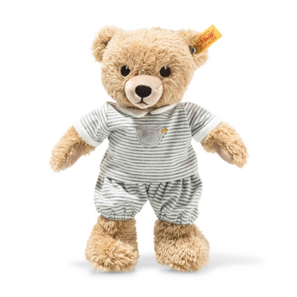 Teddy bear boy baby with pyjama, 25 cm, light blue - Steiff.com