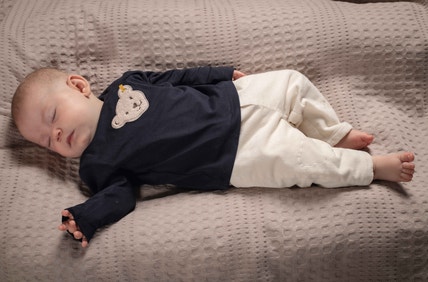 Steiff Baby Jungen T-Shirt Langarm - Weiches Jersey Shirt