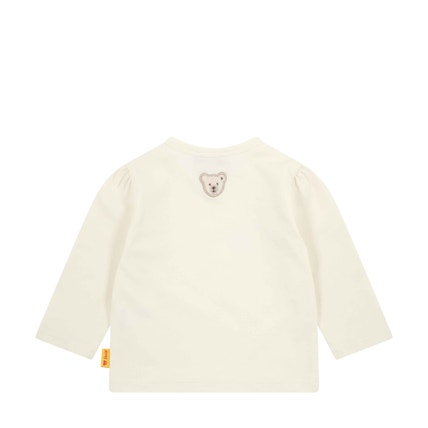 Steiff meisjes t-shirt lange mouwen, wit (bright white), 104