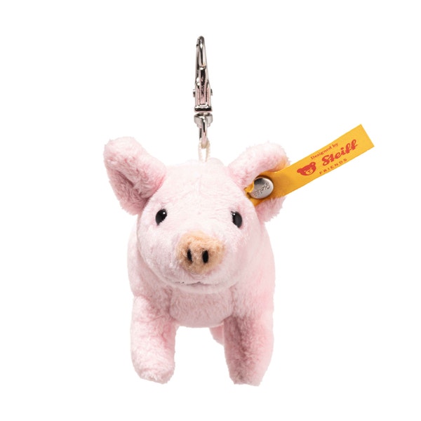 レア★Lucky Pig ぬいぐるみ　ブタ　ぶた　豚　ラッキーピッグ　マスコット Lucky Charm Pig Keyring, 4 in, pink - Steiff.com