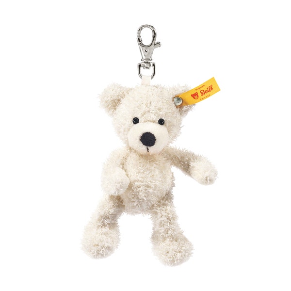 Lotte Teddy Bear Keyring, 5 in, white - Steiff.com