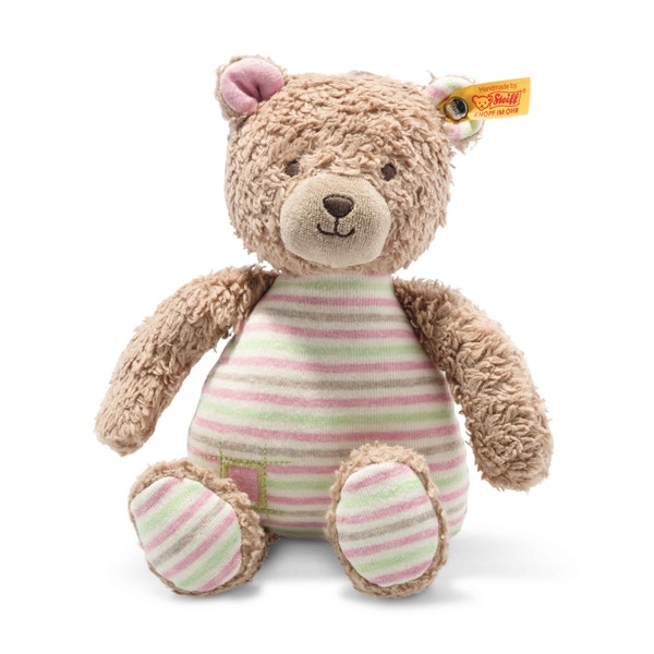 GOTS Rosy Teddy bear, 9 in, pink - Steiff.com