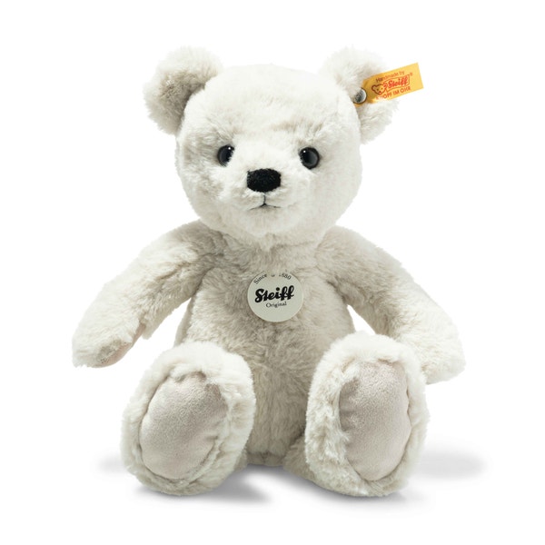 Heavenly Hugs Benno Teddy Bear, 11 in, light gray - Steiff.com