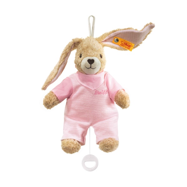 Steiff Hoppel Hase Schmusetuch mit Namen Kuscheltuch, 100