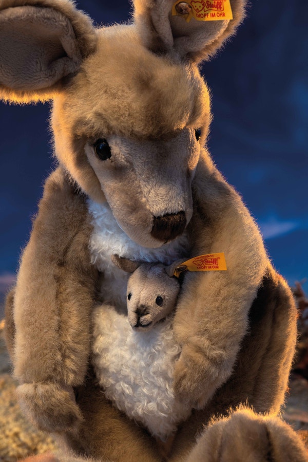 steiff kangaroo with joey