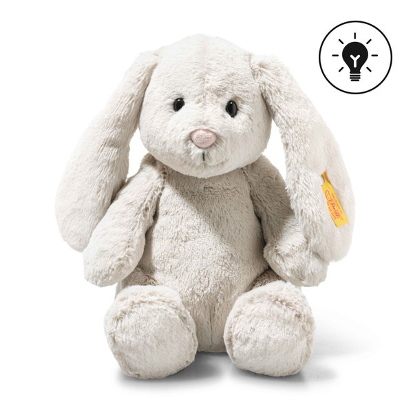 Light at Night Hoppie rabbit , 28 cm, light grey - Steiff.com