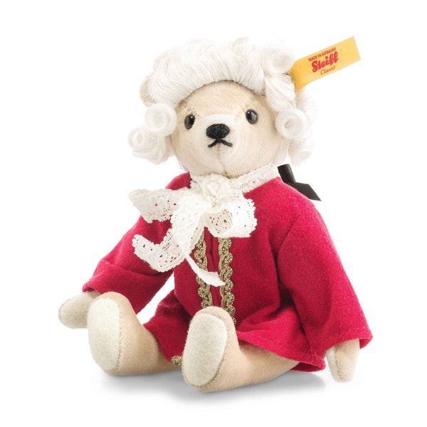 Steiff Mozart Ornament ぬいぐるみ 9cm Mozart Teddybär, 16 cm, beige - Steiff.com