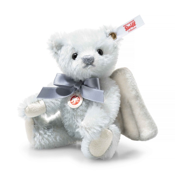 Guardian angel Teddy bear 13 cm light blue Steiff