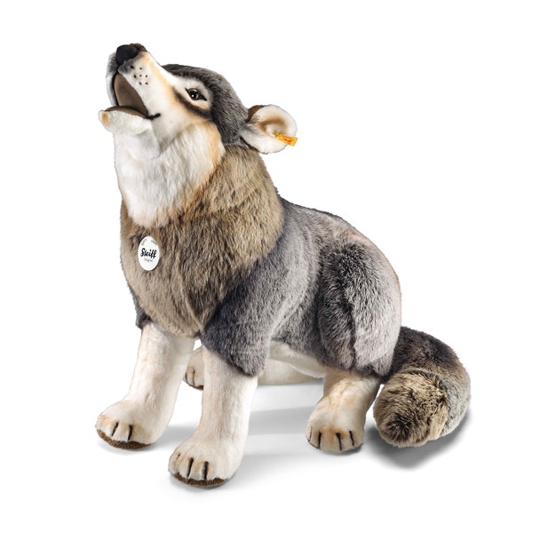 Snorry wolf, 60 cm, light grey - Steiff.com