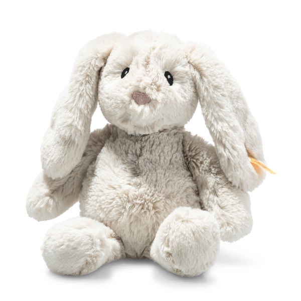 Hoppie Rabbit Baby Toy, 8 in, light gray - Steiff.com