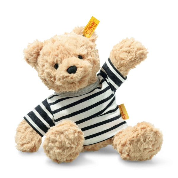 コレクション Steiff C.U. gathering bear with flag1995 The Great American Teddy Bear with USA Hoodie, 12 in, light brown