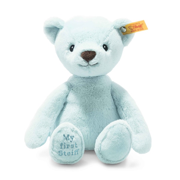 Soft Cuddly Friends My first Steiff Teddy bear, 10 in, light blue